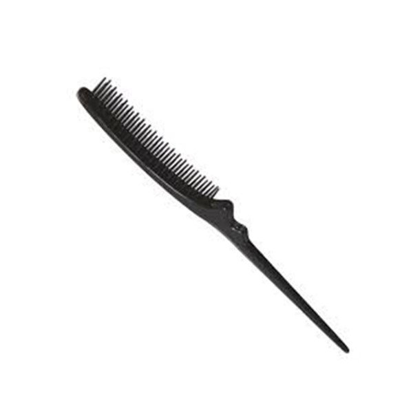 Eurostil crepar curvo cepillo pua plastico negro negro 1un