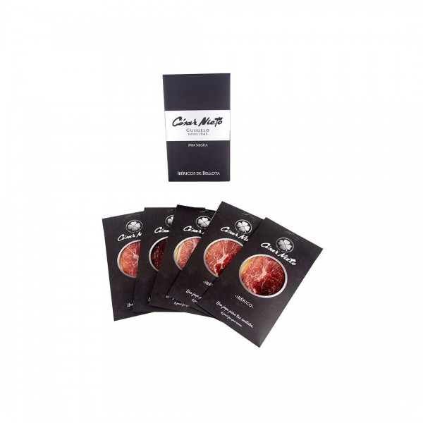 5 sobres de paleta loncheada de bellota ibérica 50% - 500g