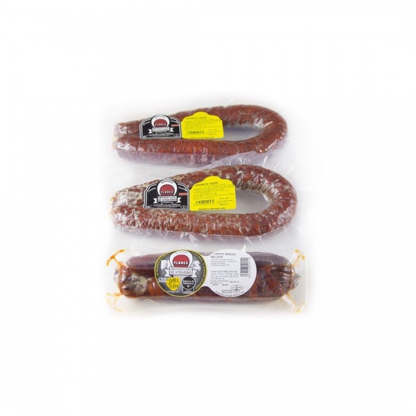 Lote flores viti (1 lomito ibérico bellota + 1 lote longanizas caseras) 