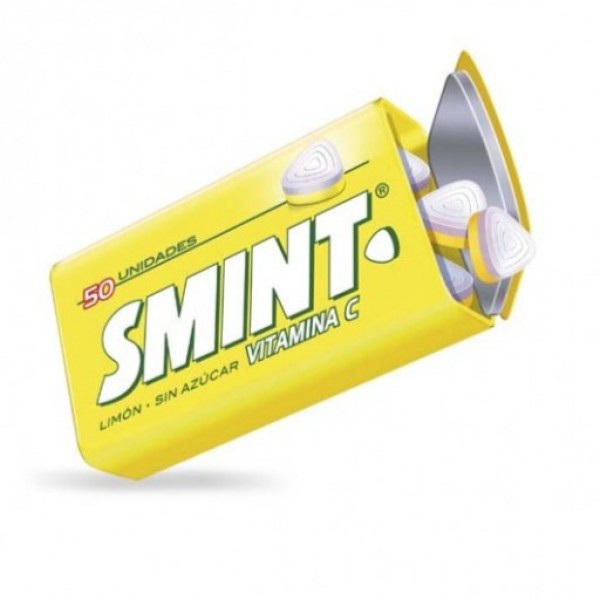 Smint Caramelos con Vitamina C Sabor Limón 50 Unidades