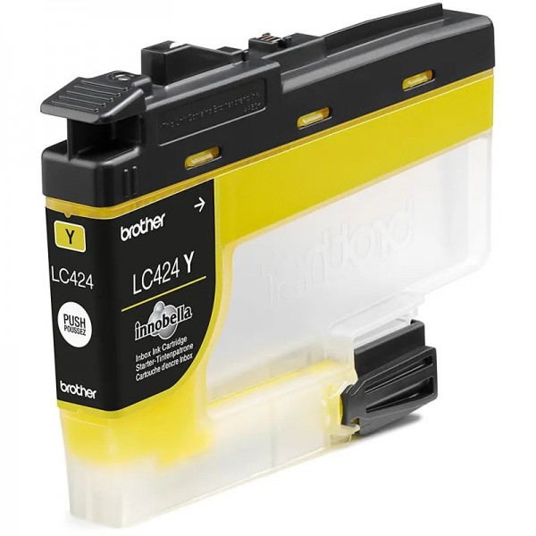 Brother cartucho lc424y amarillo