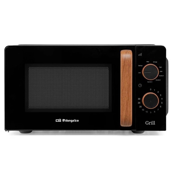 Orbegozo mi 2140 black / microondas con grill de 700w con 20 litros