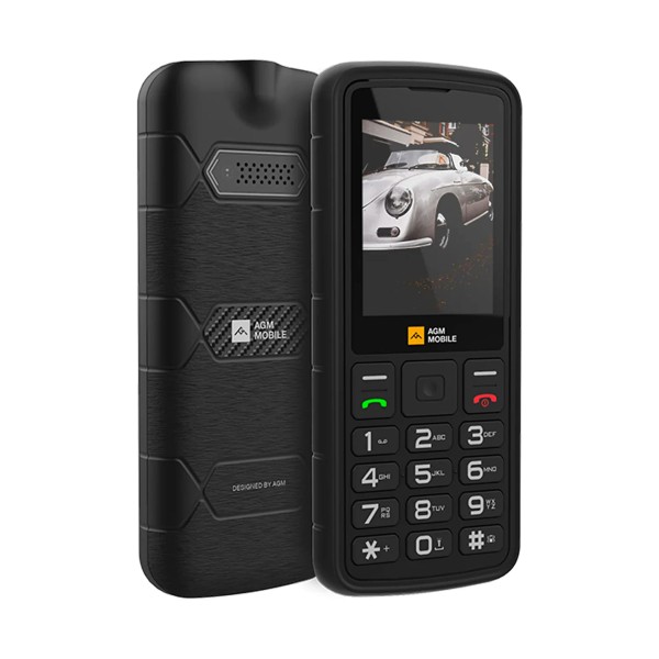 Agm m9 4g black / rugerizado / móvil 2.4"