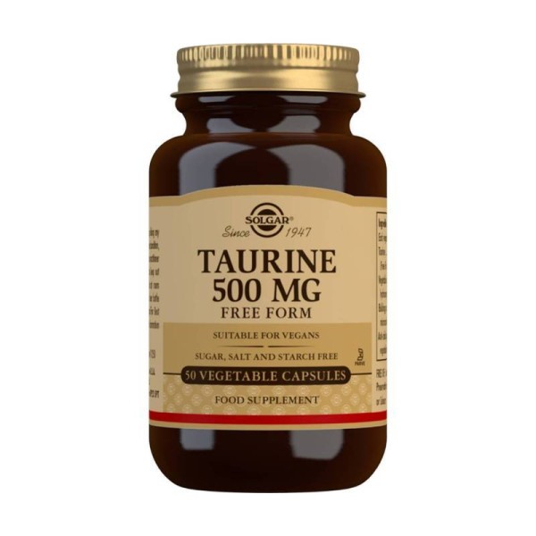 Taurina 50 Caps 500 Mg Solgar