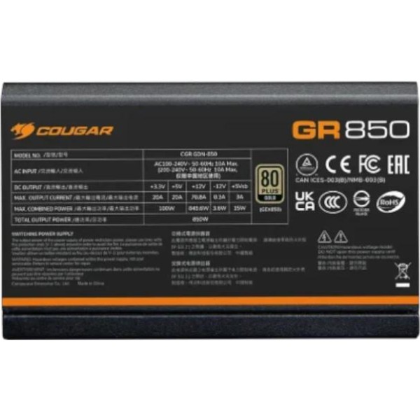 Cougar fuente gr 750w 80+ gold